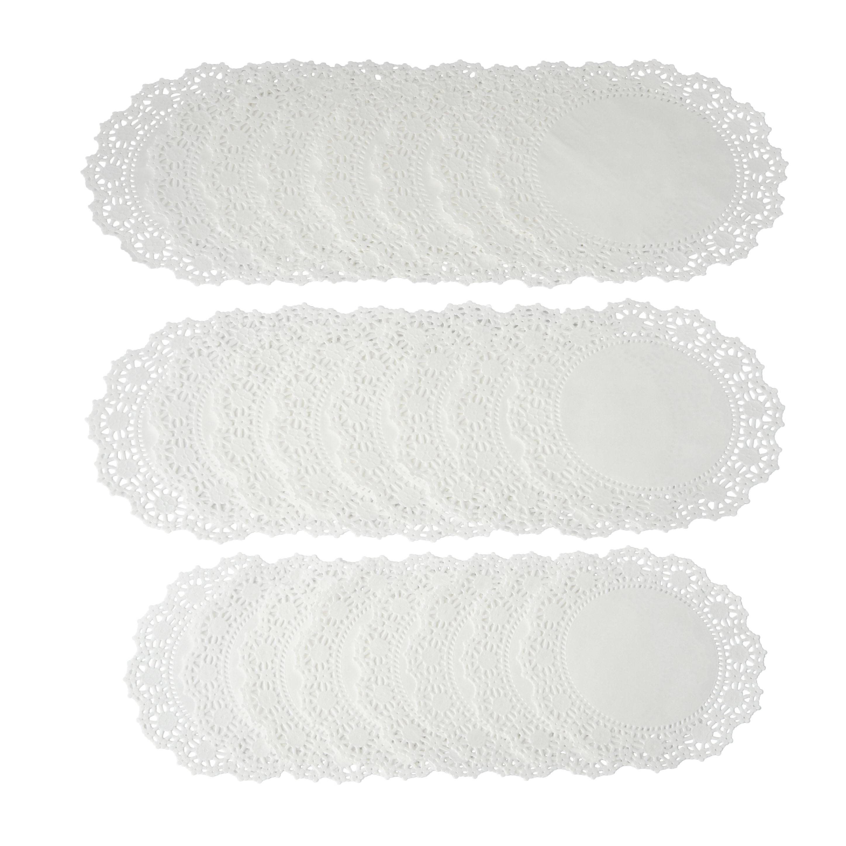 Christmas Paper Doilies, 90 Piece Lace Assortmentwhite, Poinsettia, Round,  Heart Shaped, Scalloped, 