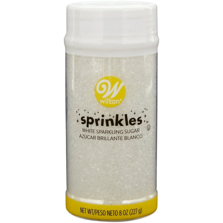White Edible Glitter Flakes 1/4 oz Jar - 7.08 g Sprinkles – Crown Bakery  Supply