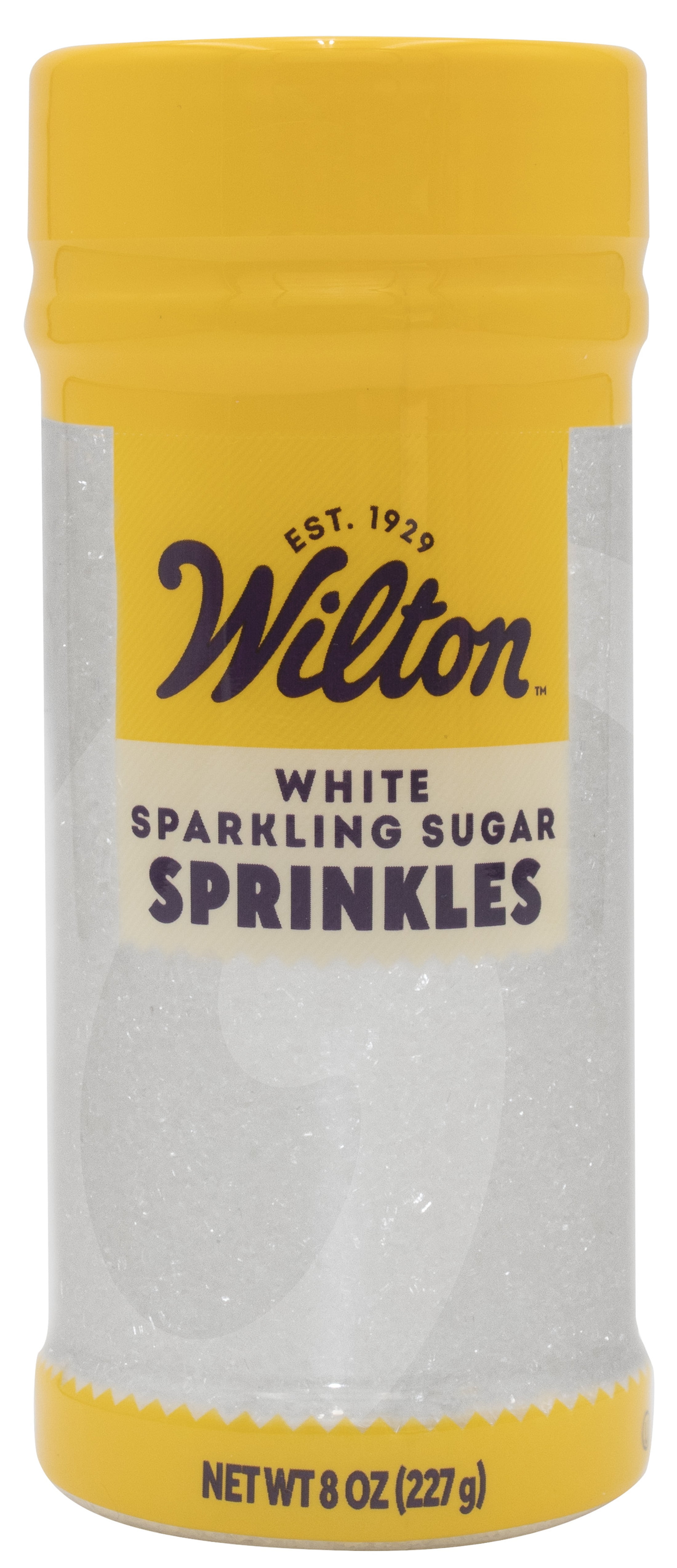 Wilton White Sparkling Sugar Sprinkles 8 oz Bottle Cupcake Cake or Brownie Decorating