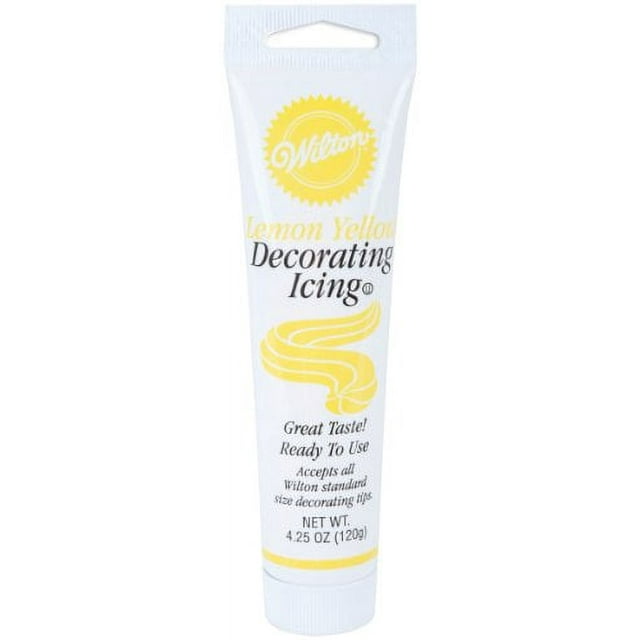 Wilton Yellow Icing Tube, Lemon