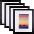 thumbnail image 1 of Wiltshire 236 Picture Frame, Displays a 16 x 16 Inch Print with The Mat or 20 x 20 Inch Without The Mat, Black, Set of 4, 1 of 4