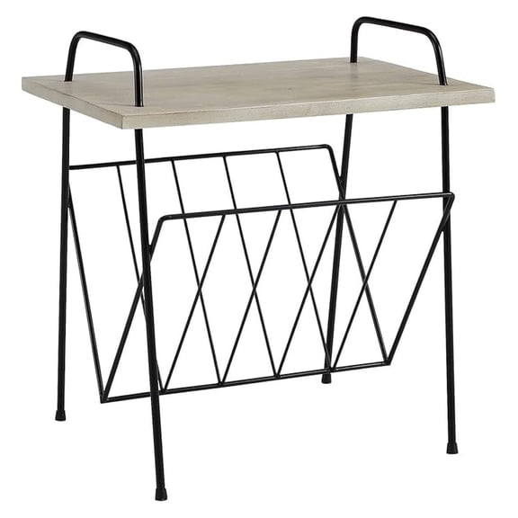 Wiltshire Record Player Stand, Media Console with Vinyl Storage, Modern Home Organizer, Natural
