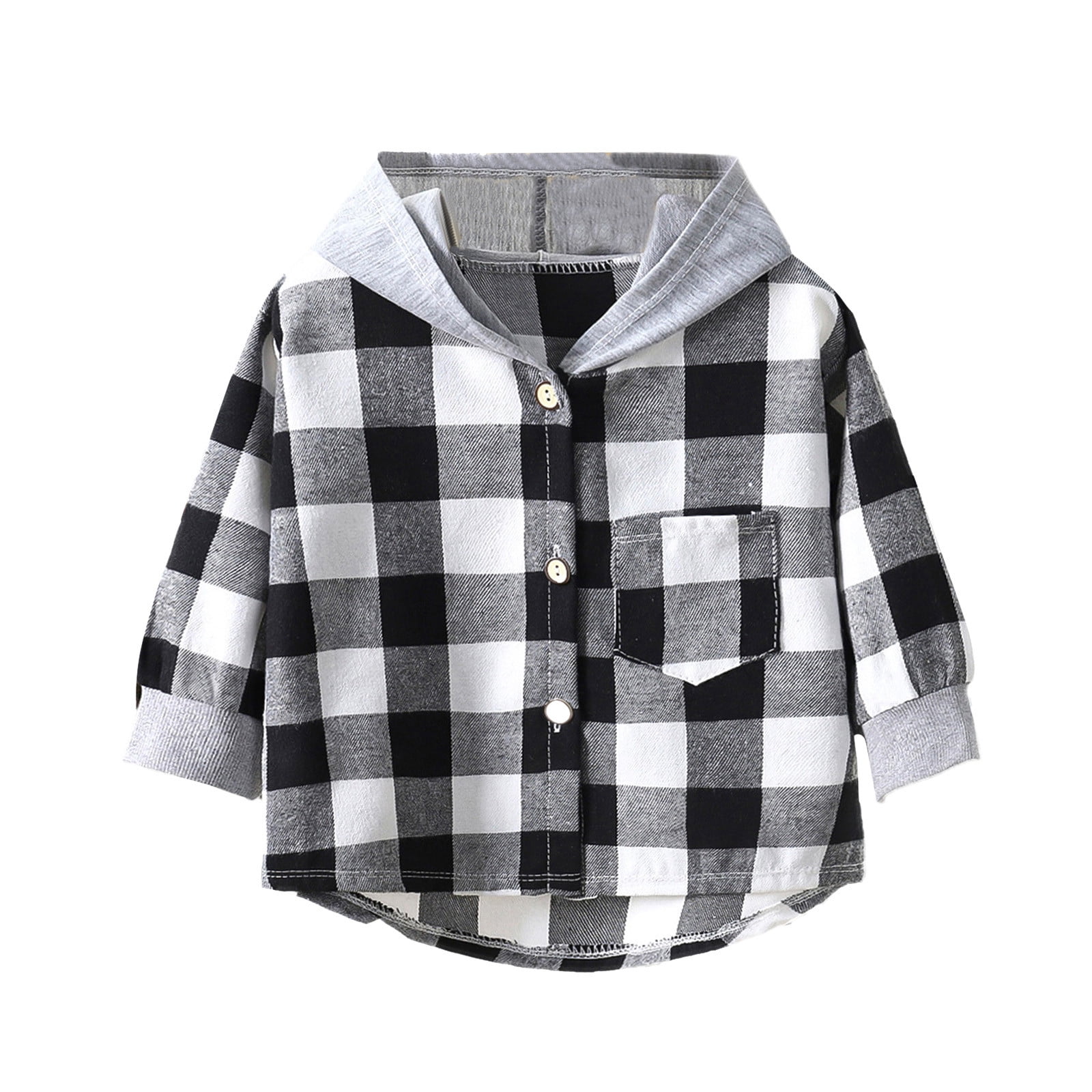 Baby Boy Cotton Thick Stuff Shirt For Pre Winter Leafs Style In White main image 0