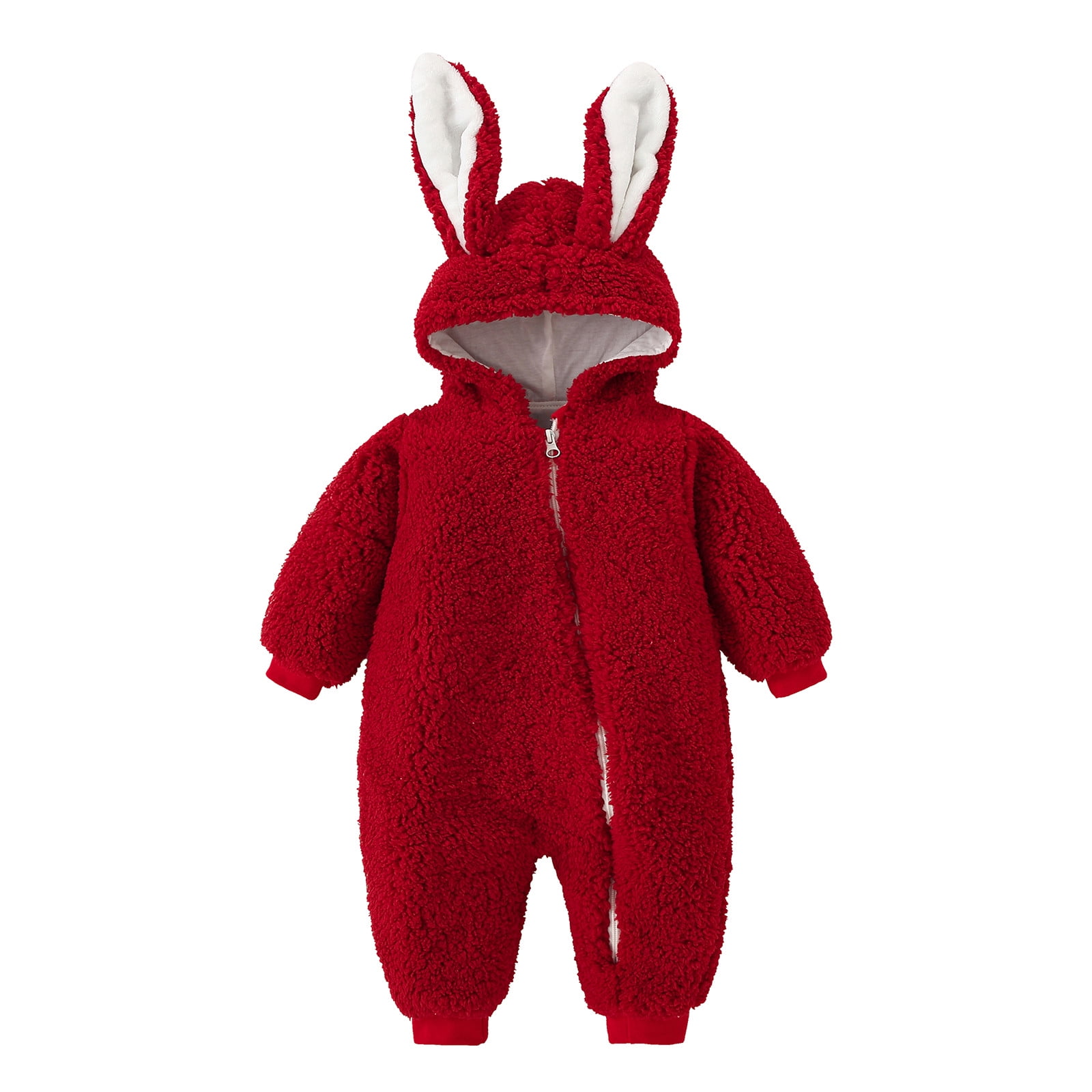 Wilucolt Girls Snow Wear Thick Jumpsuit Snowsuit Bunny Coat Boys Baby Warm Girls Hooded Girls