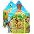 thumbnail image 1 of Wilwolfer Kids Play Tent for Boys 3/4/5/6/7/8 Years Toddler Dinosaur Toys Tent Indoor Outdoor, 1 of 9