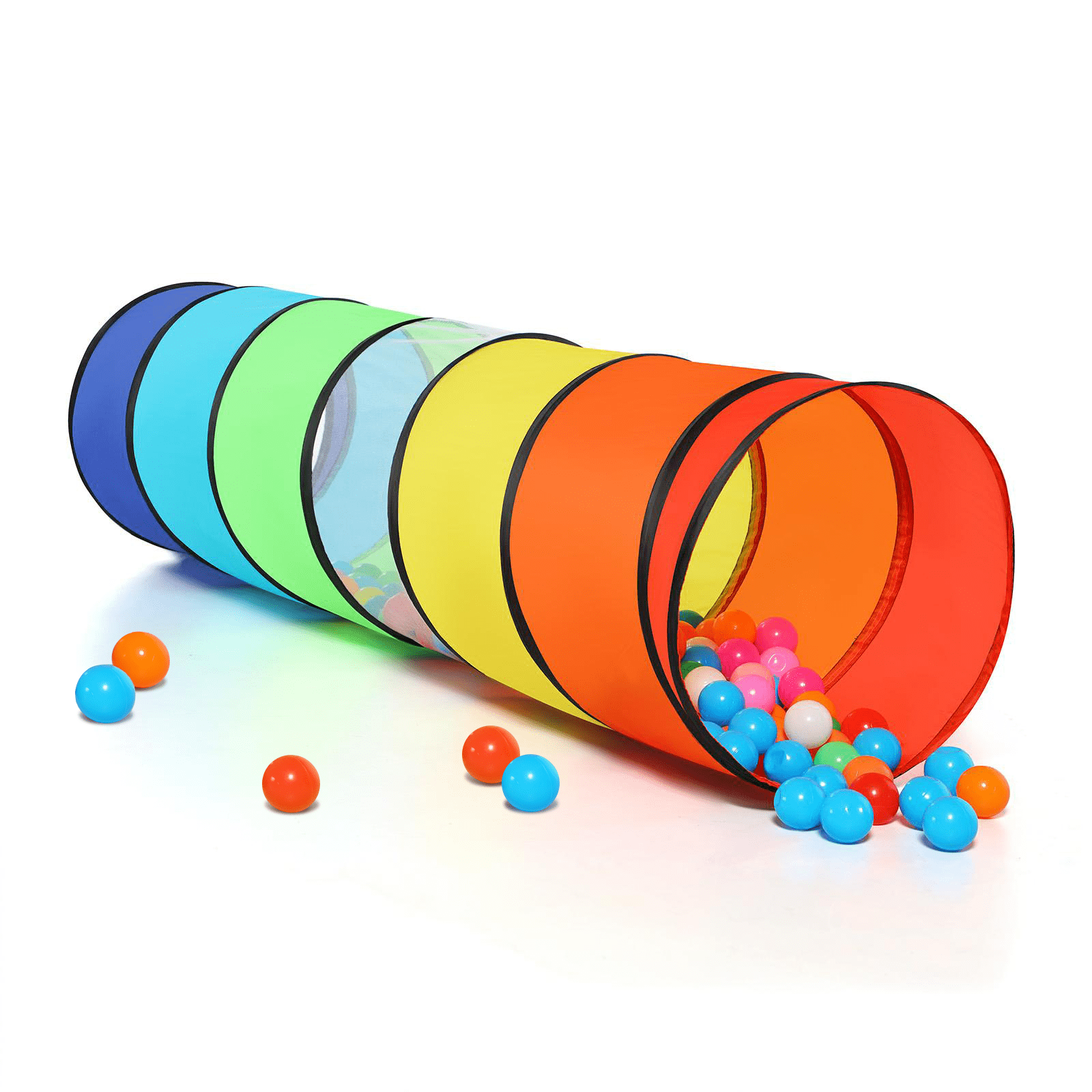 Wilwolfer Kids Play Tunnel Tent for 3/4/5/6 Years Toddlers with Mesh Window Indoor Outdoor Baby Toys