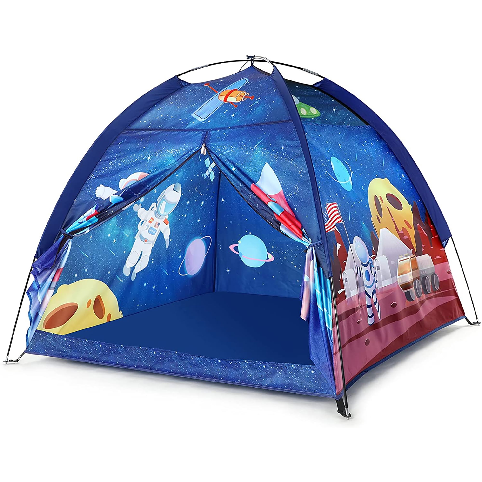 Kids pop up Camping Tent - Bright Colorful Play Tent for Indoor