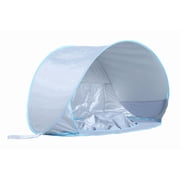 Wilwolfer Pop Up Beach Play Tent with Pool for Toddlers & Infants - Portable Baby Sun Shelter Tent with UV Protection Silver