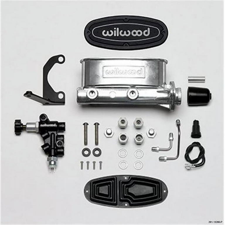 Wilwood Aluminum Tandem Master Cylinder Kit w/ Bracker & Prop Valve 1in Wilwood Aluminum Tandem Master Cylinder Kit w/ Bracker & Prop Valve 1in