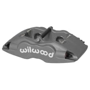 Wilwood 120-11138 Forged Superlite Internal 4 Brake Caliper, Anodized Gray 1.88 & 1.75" Pistons, .81" Disc