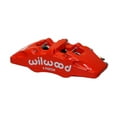 thumbnail image 1 of Wilwood 120-13431-RD Dynapro Forged DP6A Brake Caliper, 5.25" mt.-Red-Left-Hand 1.62 & 1.38" & 1.38" Pistons, .38" Disc, 1 of 2