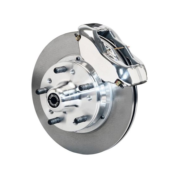 Wilwood 140-11014-P Forged Dynalite Pro Series 11" Front Hub Big Brake Kit With Polished Calipers & Dust Plate, Compatible with 1937-1948 Ford Trucks