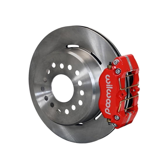 Wilwood 140-11393-R Dynapro Low-Profile 11" Rear P-Brake Big Brake Kit, Red, Compatible with Small Ford 2.66" Offset