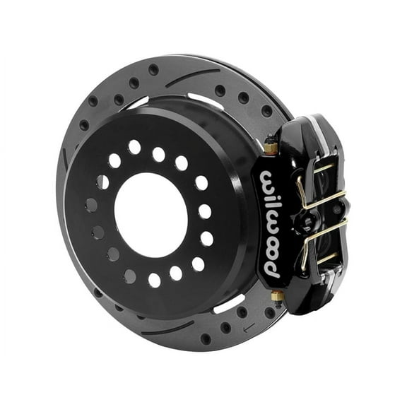 Wilwood 140-11403-D Forged Dynapro Rear 11" Low-Profile Big Brake Kit With Black Calipers Drilled Rotors & 2.50" Offset, Compatible with Ford and Mercury With Ford Small Axle Flange