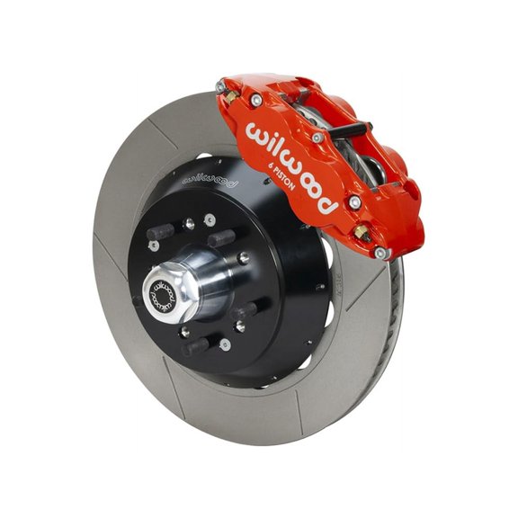 Wilwood 140-11548-R FNSL6R Front Hub Big Brake Kit,12.88", Red Magnum Force Drop Spindle