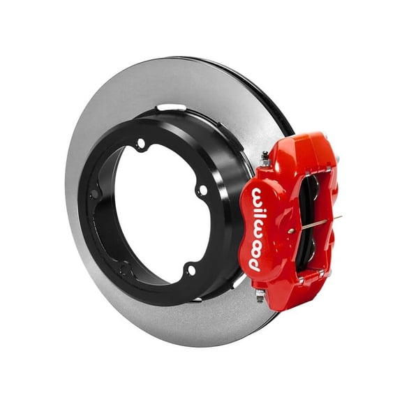 Wilwood 140-12420-R FDLI Rear 12.19" Big Brake Kit with Red Calipers for Strange Engineering Floater 3.49" Offset