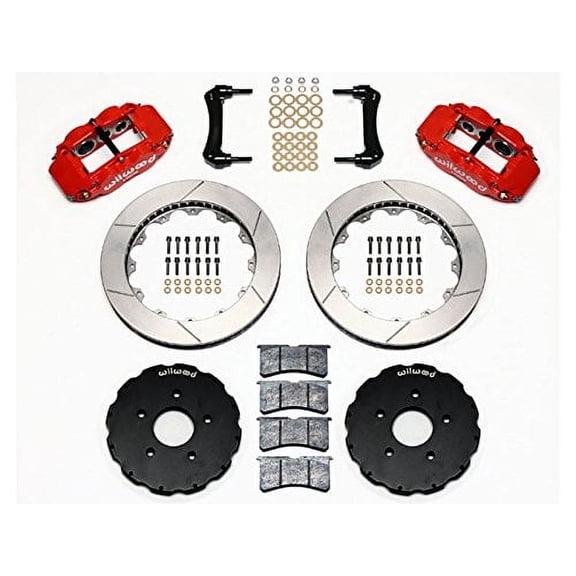 Wilwood 140-12440-R Front Superlite 6R Red 14" Slotted Big Brake Kit, Compatible with 2007-2018 Jeep Wrangler JK