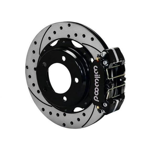 Wilwood 140-13013-D Forged Billet Dynapro Rear 12.88" Big Brake Kit With Black Calipers and Drilled Rotors, Compatible with 2006 2007 Subaru Impreza