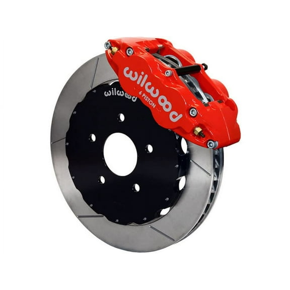 Wilwood 140-13019-R Superlite 6R Front SL6R 14" Big Brake Kit With Red Calipers and Slotted Rotors, Compatible with 2013 2014 Ford Focus ST
