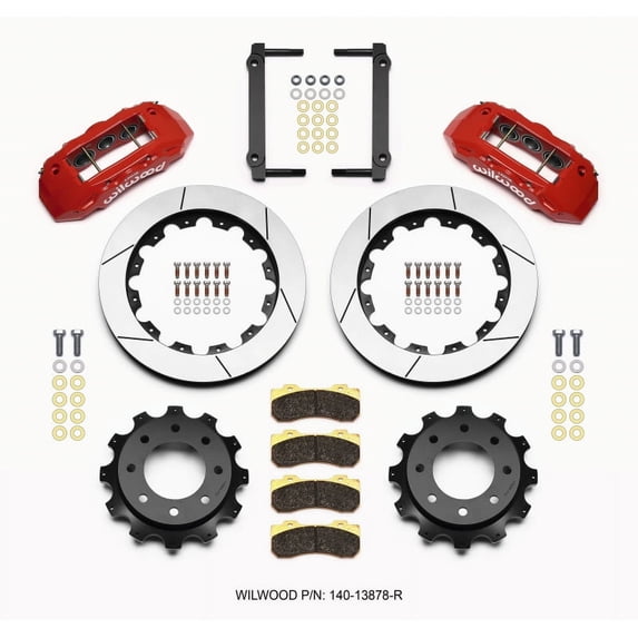 Wilwood 140-13878-R Red Rear TX6R Brake Kit for 2001-2003 Chevrolet Silverado 1500 HD LT