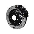 thumbnail image 1 of Wilwood 140-15302-D Front 12.19" Forged Narrow Superlite 4R Big Brake Kit, Black Calipers, Drilled Rotors, Compatible with 1963-1987 Chevrolet C-10 / GMC C15 GM Truck & SUV with Wilwood Drop Spindles, 1 of 3