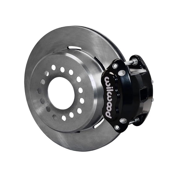 Wilwood 140-15641 D154 Pro Series Rear 12.19" Big Brake Kit With Black Calipers, Compatible with GM 10 & 12 Bolt Rear Axle With OE C-Clip and 2.75-2.81 Offset, Front-Mount