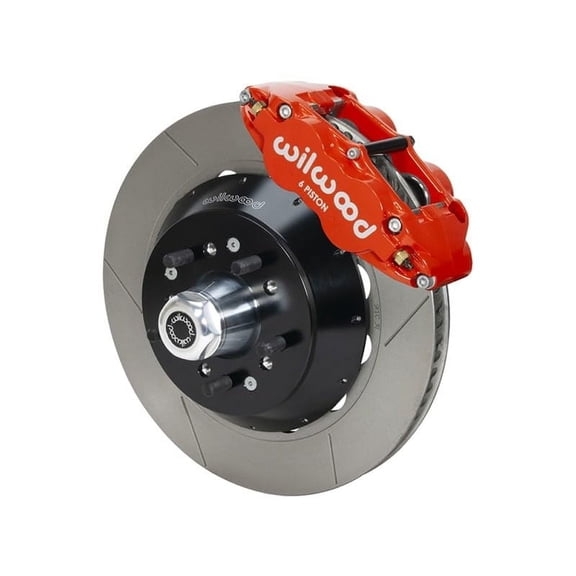 Wilwood 140-15910-R Superlite 6R Front 12.88" Big Brake Kit With Hubs Red Calipers & Slotted Rotors, Compatible with 1967-1969 GM F-Body, 1964-1974 GM A-Body & 1968-1974 GM X-Body