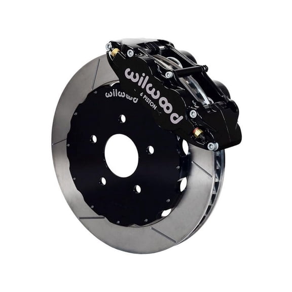 Wilwood 140-15982 Superlite 6 Front 13-inch Big Brake Kit, Black Calipers, Slotted Rotors, Compatible with 1970-1990 GM A/B/F/X Body With Wilwood Drop Spindle Front