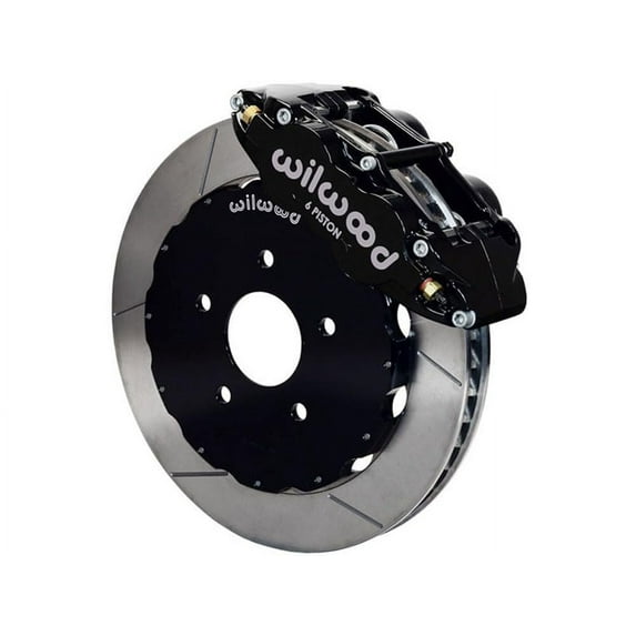 Wilwood 140-15982 Superlite 6 Front 13-inch Big Brake Kit, Black Calipers, Slotted Rotors, Compatible with 1970-1990 GM A/B/F/X Body With Wilwood Drop Spindle Front