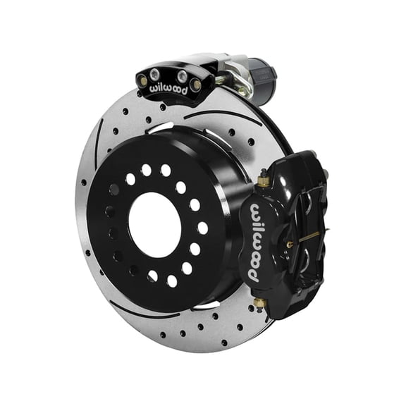Wilwood 140-16130-D Dynalite Rear 12.19" EPB Big Brake Kit, Drilled, Compatible with Big Ford New 2.36" Offset