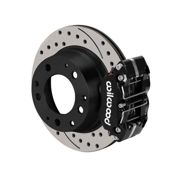 Wilwood 140-16680-D Narrow Dynapro-P Radial Rear Big Brake Kit with Lines 11.42" Drilled Black For 1969-1983 Porsche 911