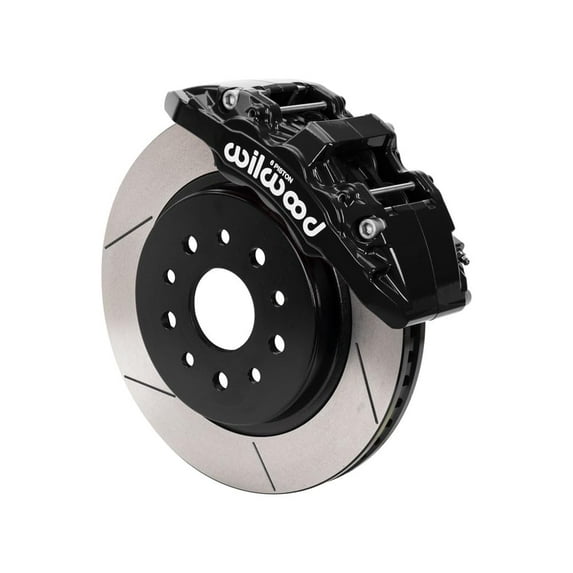 Wilwood 140-16808 AERO6-DM Front Big Brake Kit with Black Calipers and Slotted Rotors for 2017-2020 Ford F150 SVT Raptor