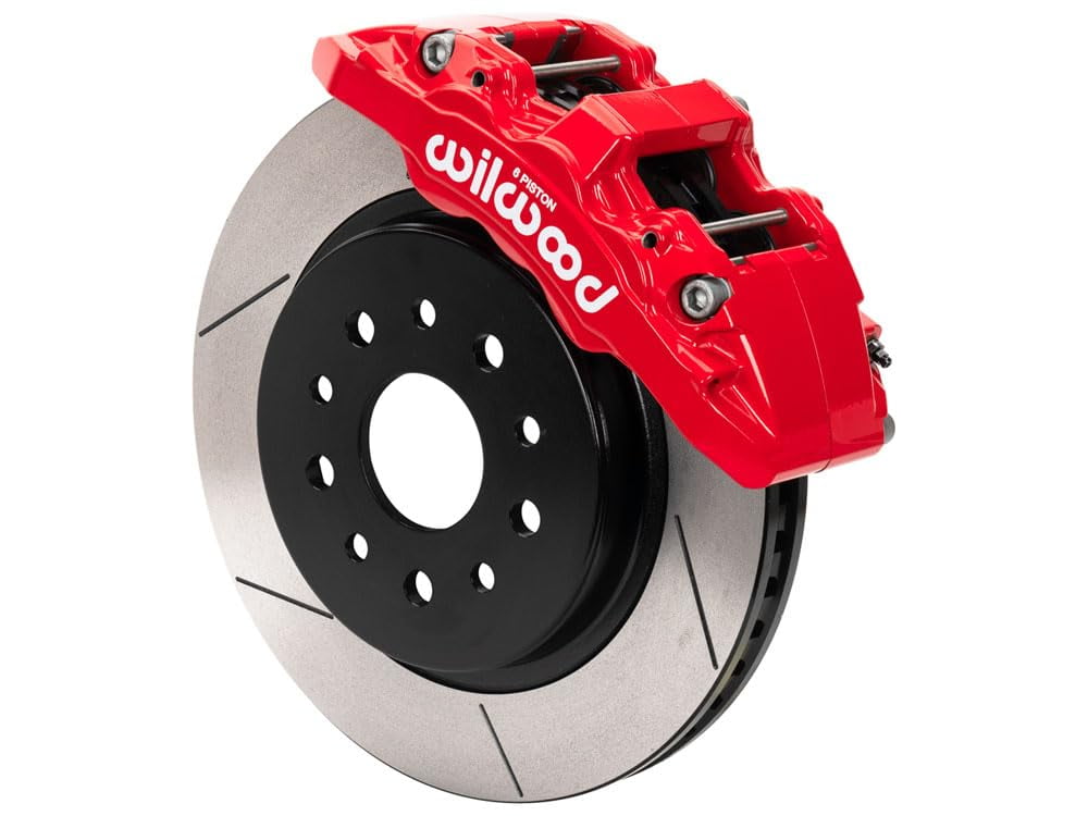Wilwood 140-17000-R AERO6-DM Front Big Brake Kit with Red Calipers and ...