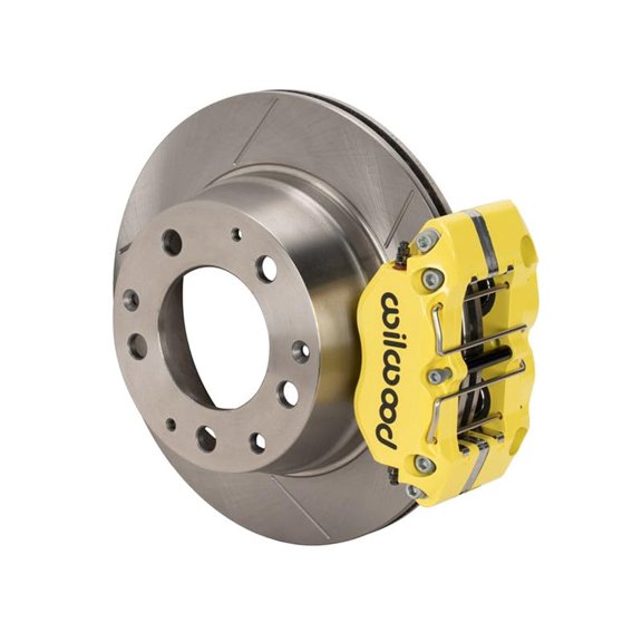 Wilwood 140-17002-Y Dynapro-P Radial Rear Big Brake Kit with Lines 11.42" Slotted Yellow For 1969-1983 Porsche 911