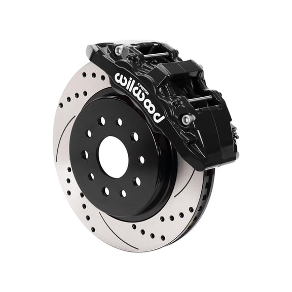 Wilwood 140-17284-D AERO6-DM 13" Front Big Brake Kit with Black Calipers and Drilled Rotors for 2015-2023 Toyota 4Runner & Lexus GX460