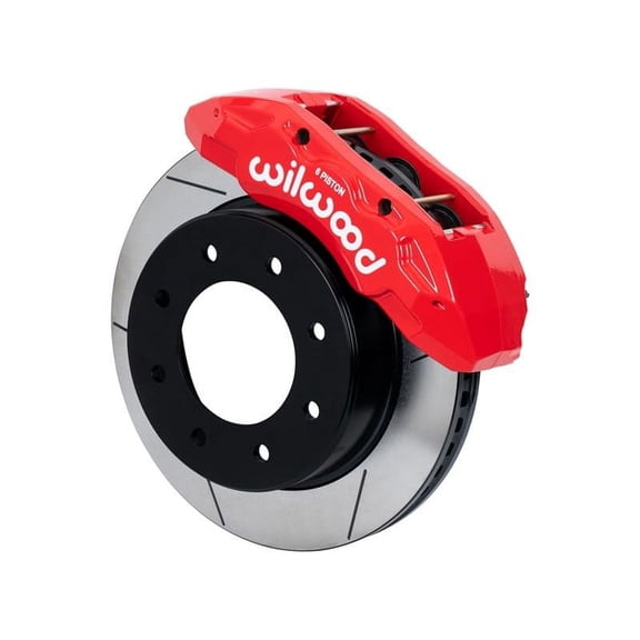Wilwood 140-17468-R TX6-DM Front 15" Big Brake Kit with Red Calipers & Slotted Rotors for 2020-up GM 2500/3500 Truck