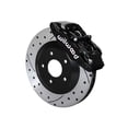 thumbnail image 1 of Wilwood 140-17669-D SLC56 Front Caliper & Rotor Kit with Lines, Black, For 1997-2004 Corvette C5, 1 of 2