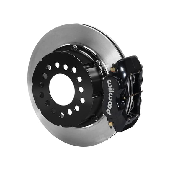 Wilwood 140-2115-DR Forged Dynalite Pro Rear 12.19" Big Brake Kit With Red Calipers and Drilled Rotors, Compatible with Ford Big Flange Rear Axle With 2.36 Offset