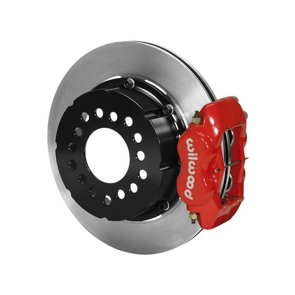 Wilwood 140-2118-R Forged Dynalite Pro Rear 12.19" Big Brake Kit With Red Calipers, Compatible with Ford Big New Flange Rear Axle With 2.50 Offset