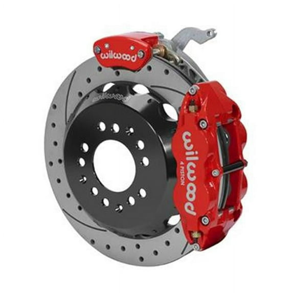 Wilwood 14014883DR Street Performance Drilled & Slotted Rotor Rear Brake Kit for 1988-1996 C4 Vette