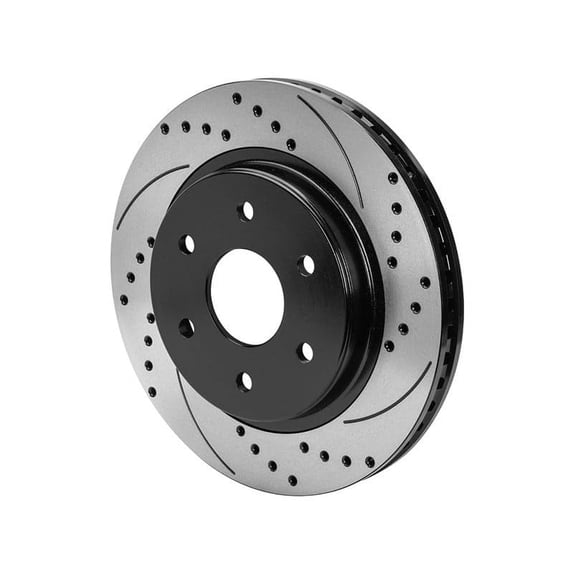 Wilwood 160-16513-BK Brake Rotor, 0.68 Offset, SRP Drilled, Black, Right-Hand, 13.38 x 1.25-6x5.50