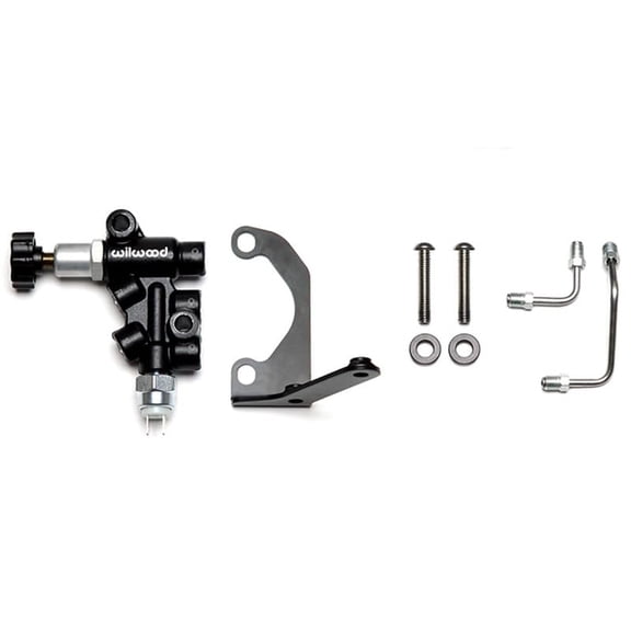 Wilwood 260-15048 Combination Proportioning Valve with Tubes and Right-Hand Mounting Bracket