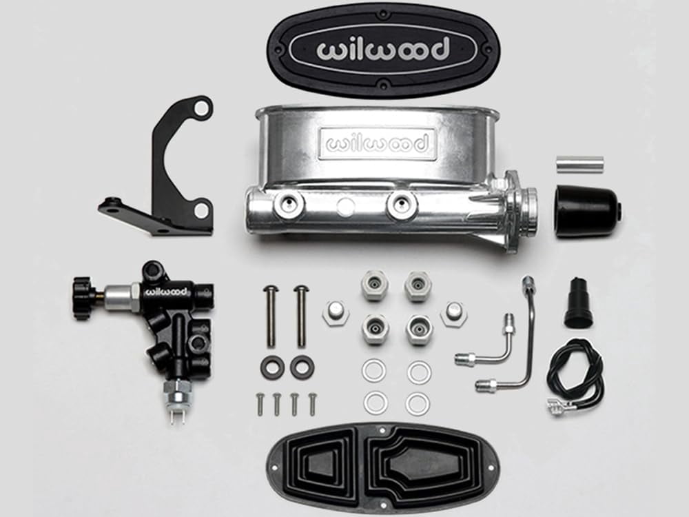 Wilwood Aluminum Tandem Master Cylinder Kit w/ Bracket and Proportioning Valve - 1