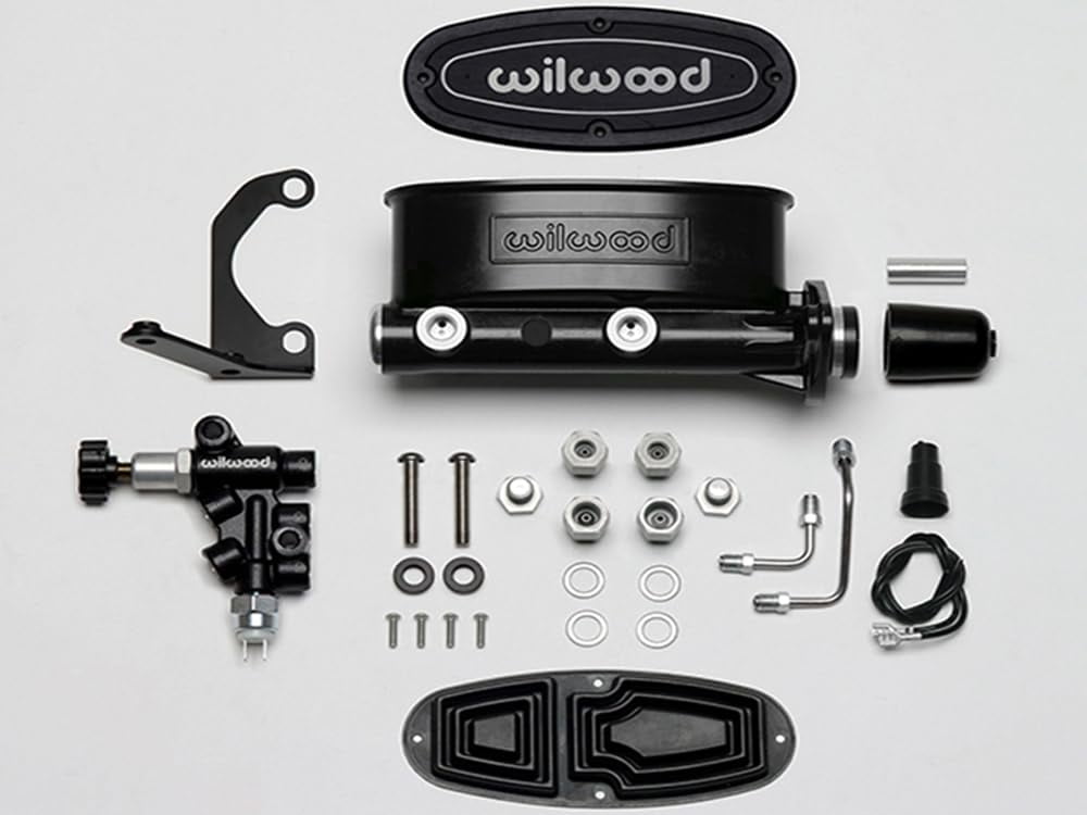 Wilwood Aluminum Tandem Master Cylinder Kit w/ Bracket and Proportioning Valve - 7/8