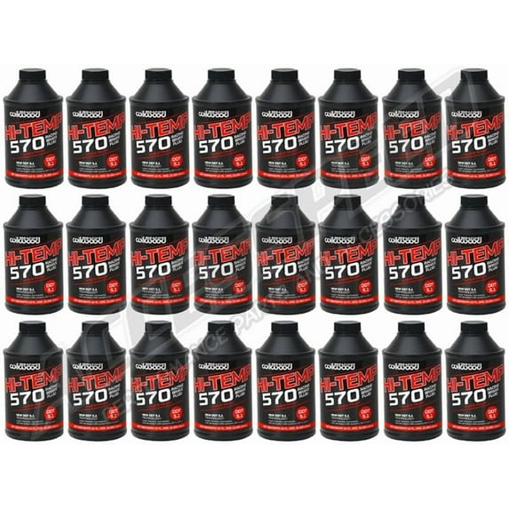 Wilwood 290-0633 570 High Performance Brake Fluid, 24-12 oz Bottles