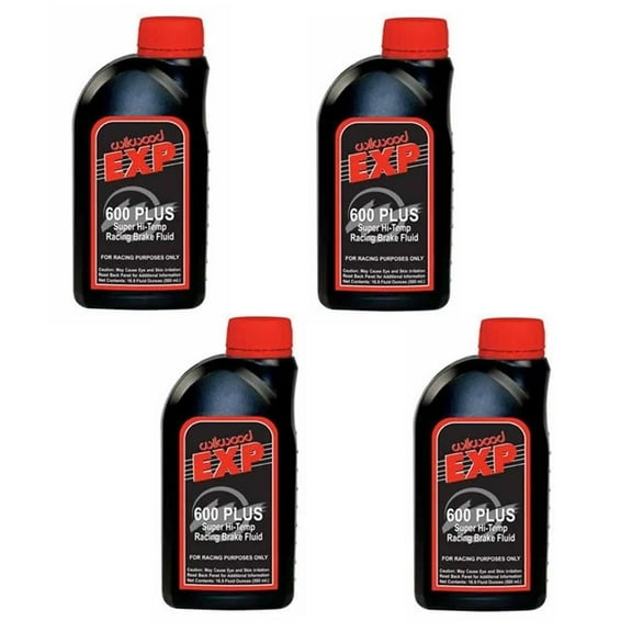 Wilwood 290-6209 EXP 600 Plus Racing Brake Fluid, 500 ML , 4 Pack
