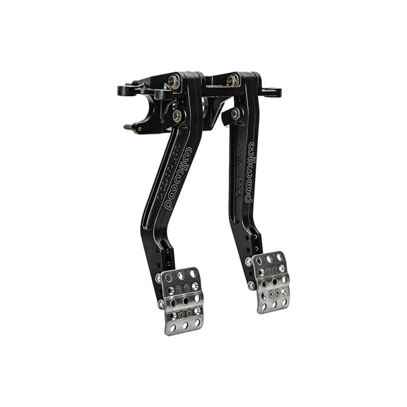 Wilwood 340-16833 Adjustable Swing Mount Tandem Brake and Clutch Pedal with 5.5-6.25:1 Ratios