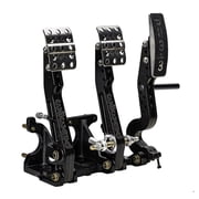 Wilwood 340-16604 Adjustable 4.75-5.751 Ratio Tru-Bar Floor Mount Brake Clutch & Throttle Pedals w/o Throttle Linkage