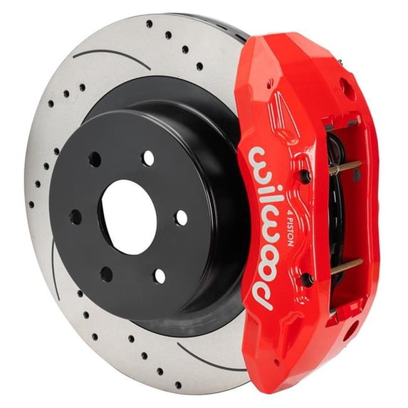 Wilwood 99-18 Chevy Silverado/GMC Sierra 16x1.25 DS Rotor TX4R 4 Piston Rear Brake Kit - Red