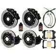 thumbnail image 1 of Wilwood AERO6 14" Front & Combination Parking Brake 12.88" Rear Big Brake Combo Black Calipers Drilled Rotors Stainless Brake Lines Parking Brake Cable & Brake Fluid Fits 1994-2004 Ford Mustang, 1 of 6